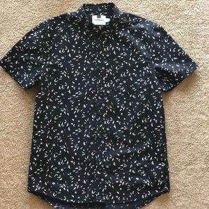 Topman Black Allover Print Shirt